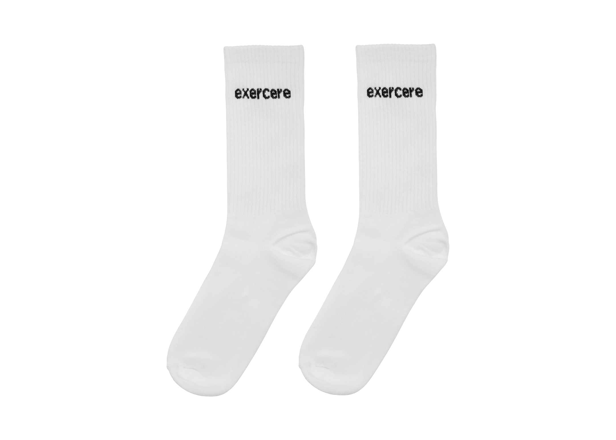 Exercere Socks One Size Logo Socks - White