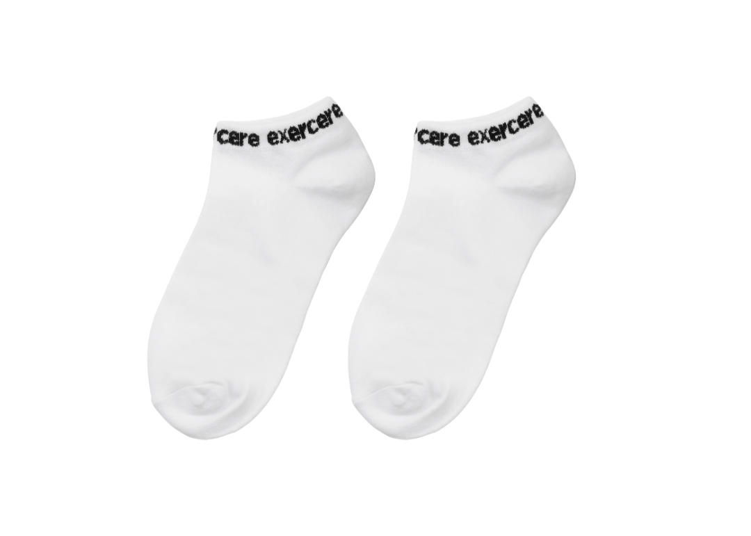 Exercere Socks One Size Ankle Socks - White